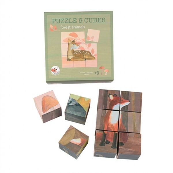 Puzzle Cube 9 PCS Forest