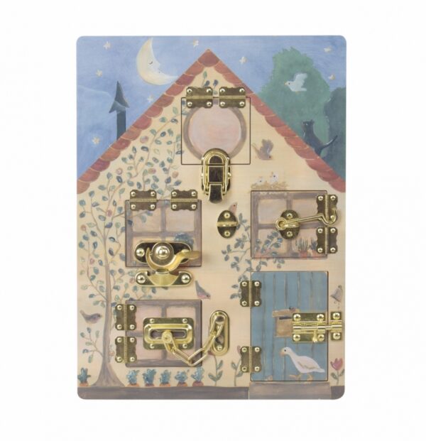 Wooden Latches Board- Rabbit House