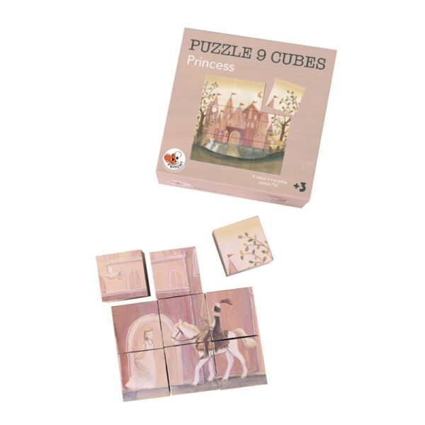 Wooden Cube Puzzle - Princess