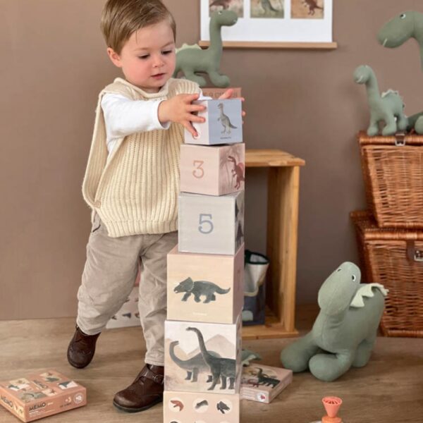 STACKING CUBES -PYRAMID DINOSAUR